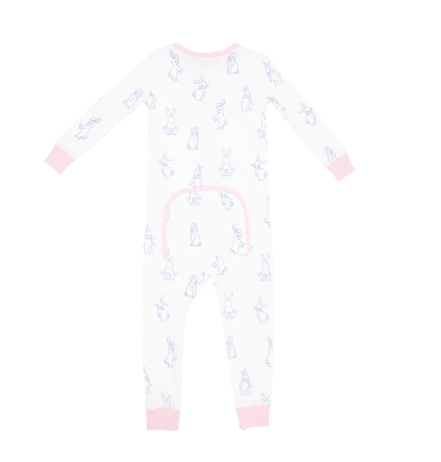 Noelles Night Night Footed | Boardwalk Bunny/Palm Beach Pink