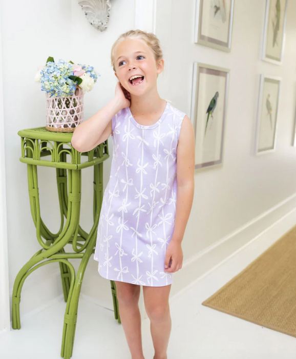 Sleeveless Polly Play Dress | Braselton Bows/Lavender