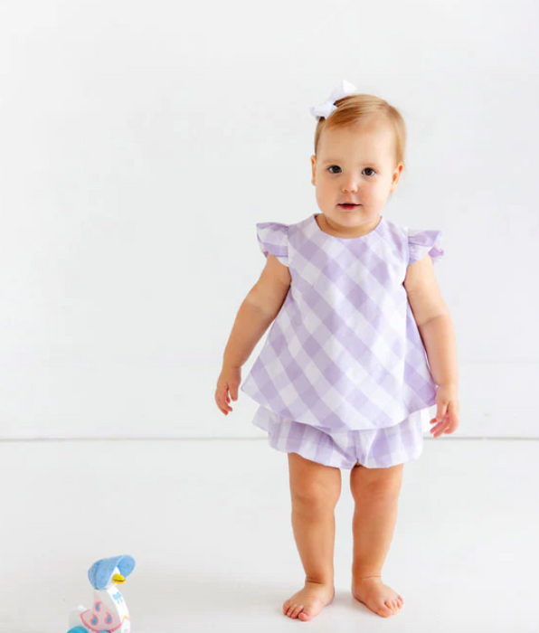 Alice Angel Sleeve Set | Lauderdale Lavender Chattanooga Check