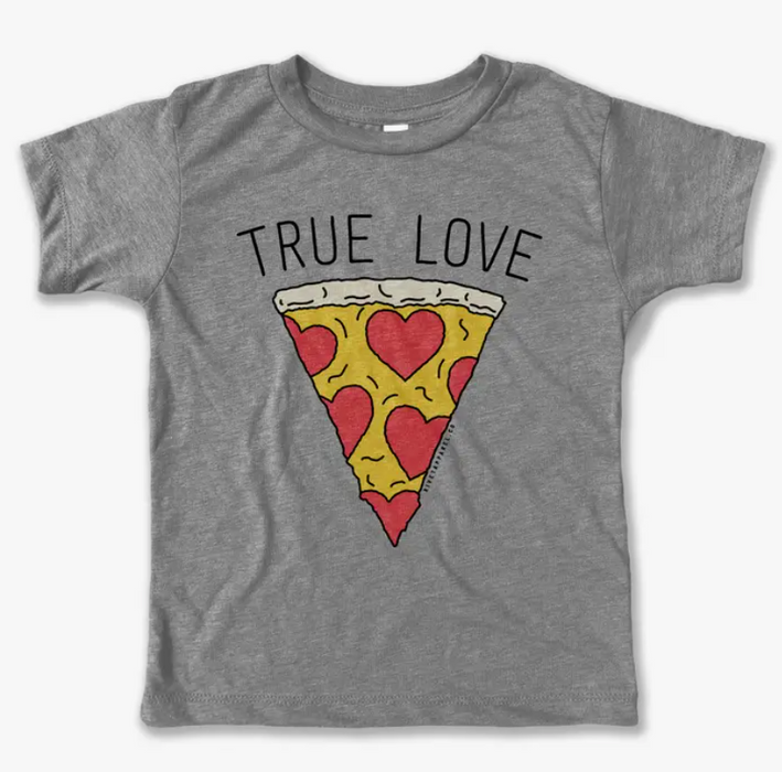 True Love Pizza Tee | Grey