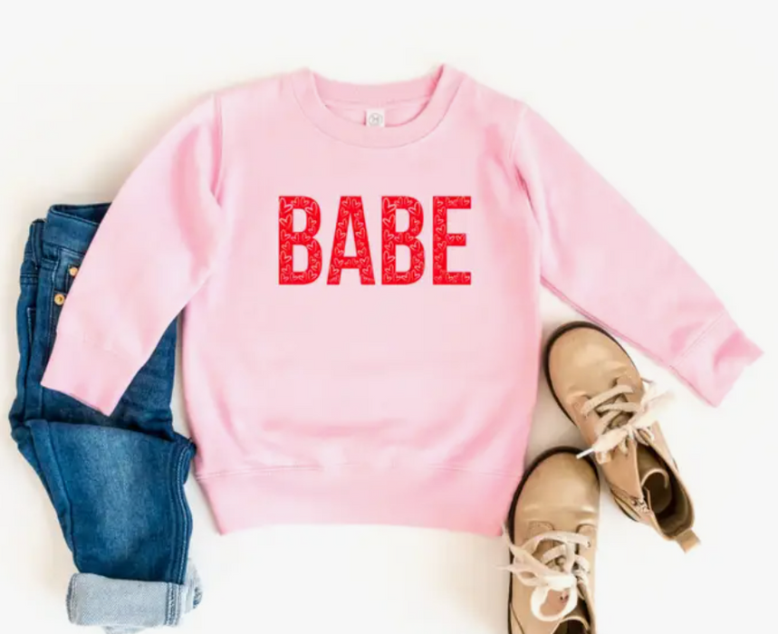 BABE Sweatshirt | Pink