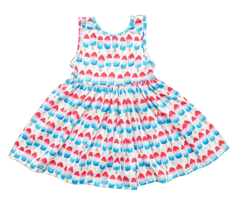 Red, White & Cute Tank Twirl Dress