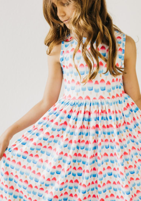Red, White & Cute Tank Twirl Dress