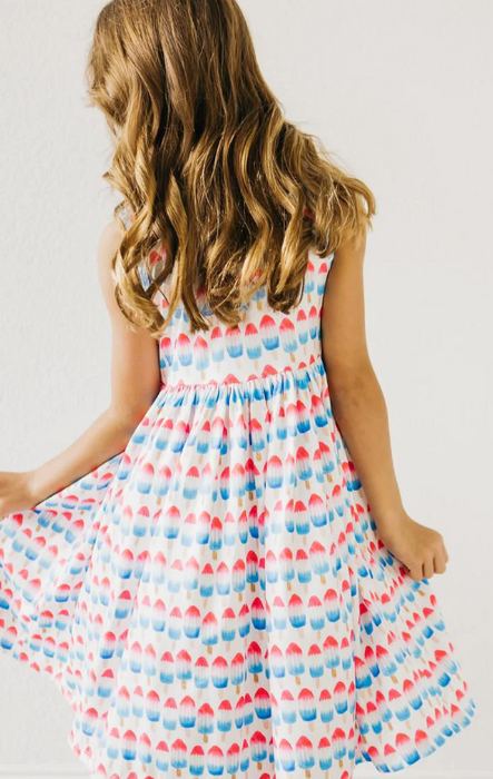 Red, White & Cute Tank Twirl Dress