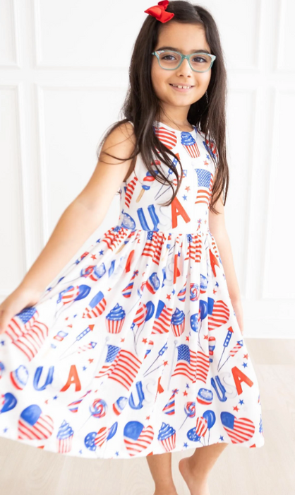 Party in USA Tank Twirl Dress