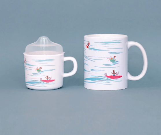 Water Skiers Two of a Kind Cup Set