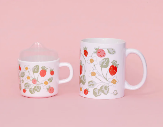 Strawberry Mama & Me Cup Set