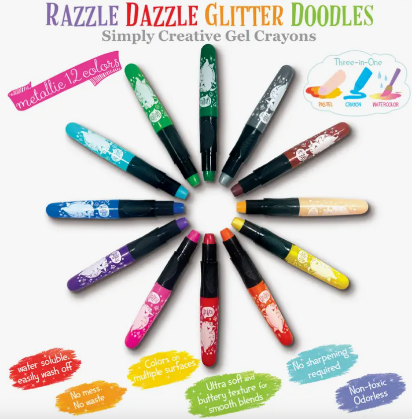 Glitter Gel Crayons | Mermaid Shimmer