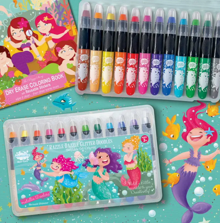 Glitter Gel Crayons | Mermaid Shimmer
