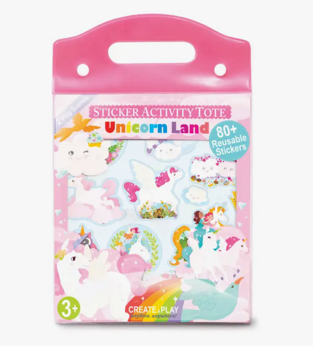 Sticker Activity Tote | Unicorn Land
