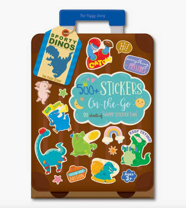 500+ Stickers on the Go | Sporty Dinos