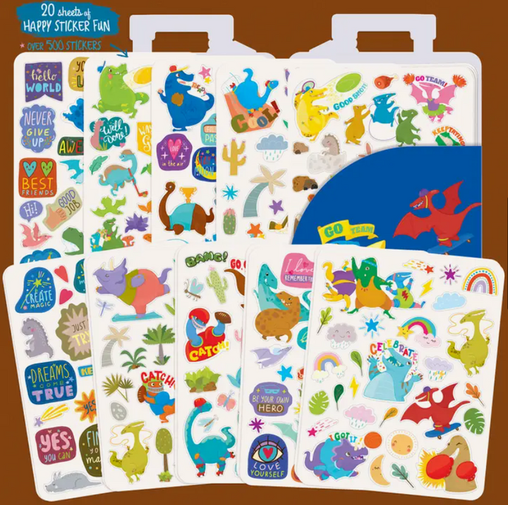 500+ Stickers on the Go | Sporty Dinos