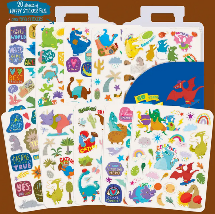 500+ Stickers on the Go | Sporty Dinos