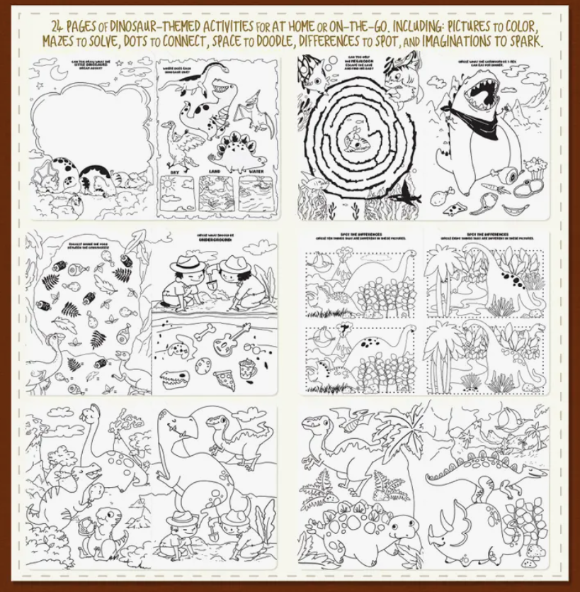 Little Book of Fun Activity Book | Dinosaur World