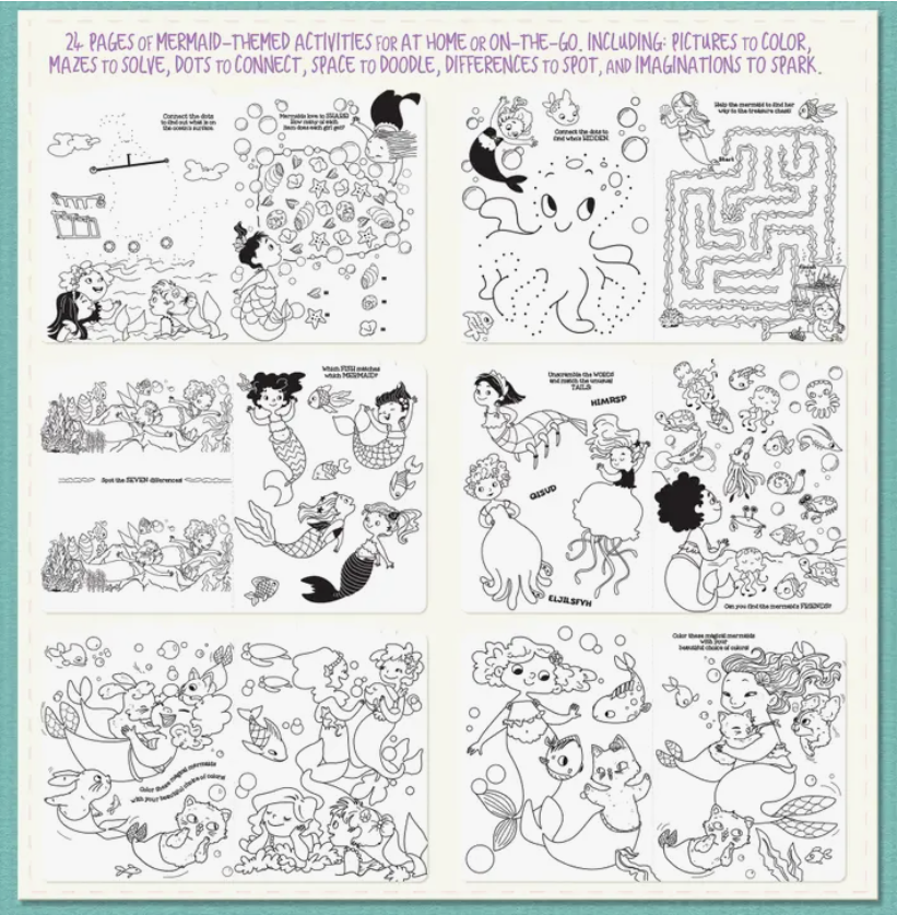 Little Book of Fun Activity Book | Magical Mermaids