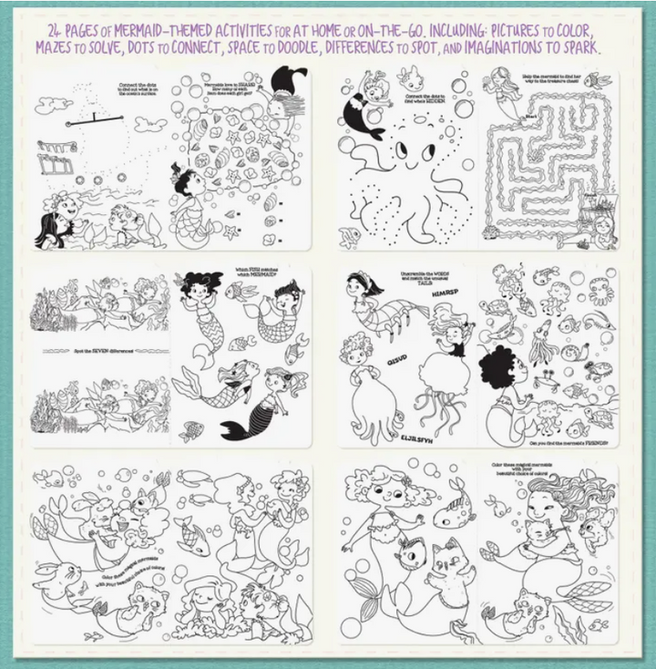 Little Book of Fun Activity Book | Magical Mermaids