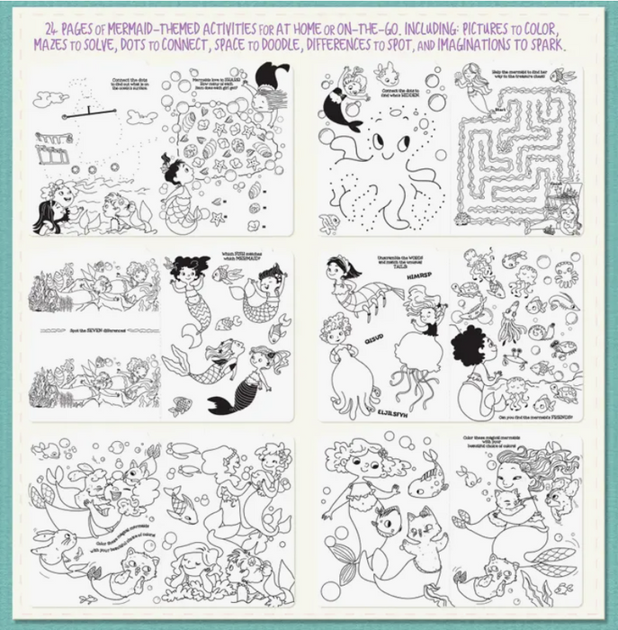 Little Book of Fun Activity Book | Magical Mermaids