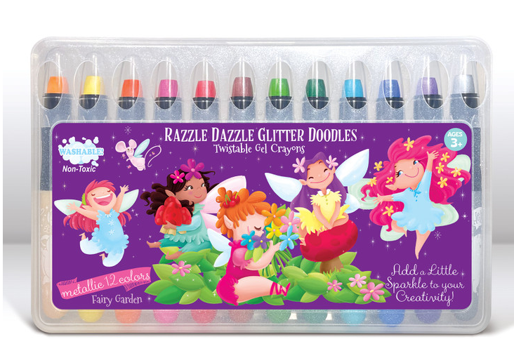 Glitter Gel Crayons | Fairy Garden