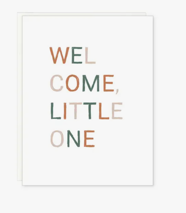 Welcome Little One Text Card