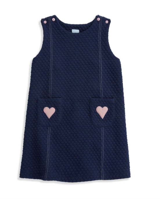 Quilted Heartley Shift | Navy
