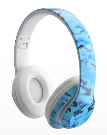 Stereo Bluetooth Headphones | Blue Camo