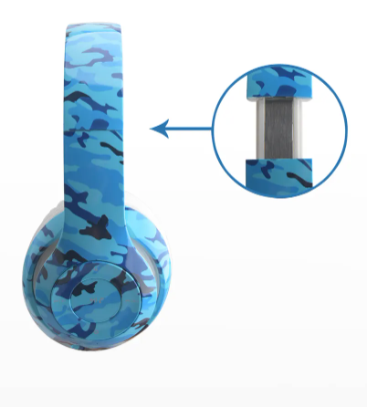 Stereo Bluetooth Headphones | Blue Camo