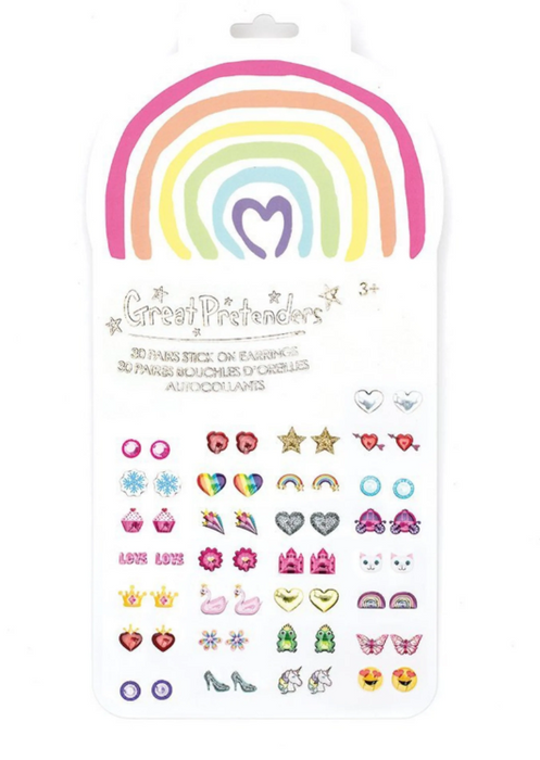 Rainbow Love Sticker Earrings