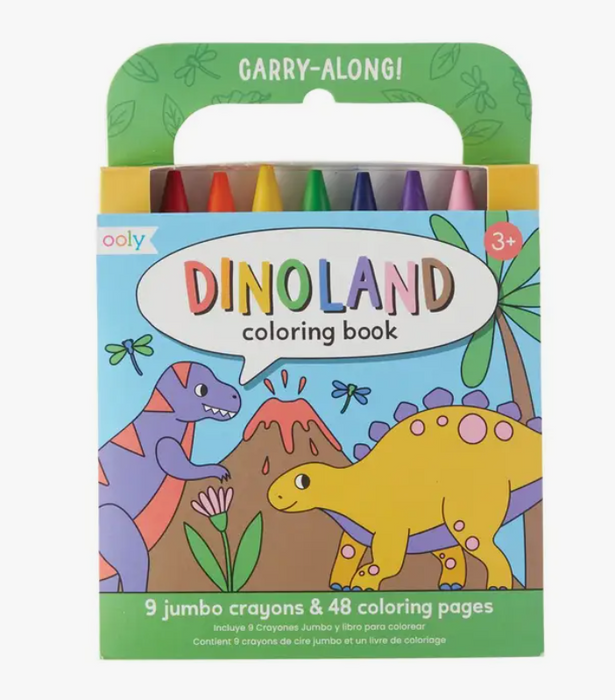 Carry Along Crayon and Coloring Book Kit | Dinoland