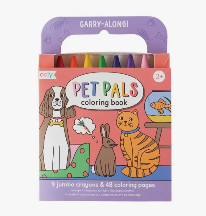 Carry Along Crayon and Coloring Book Kit | Pet Pals