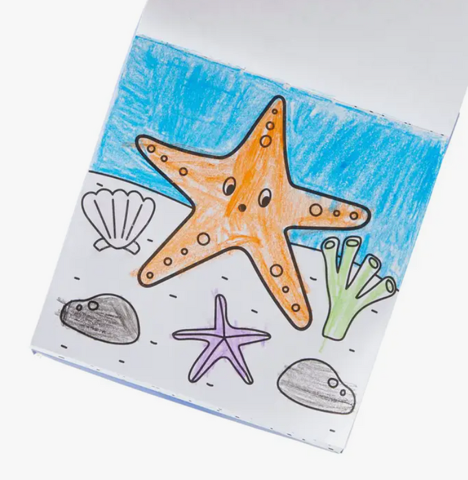 Carry Along Crayon and Coloring Book Kit | Sea Life