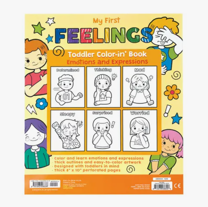 Toddler Coloring Book | Feelings