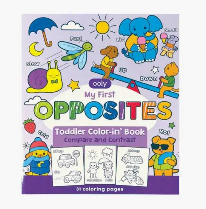 Toddler Coloring Book | Opposites