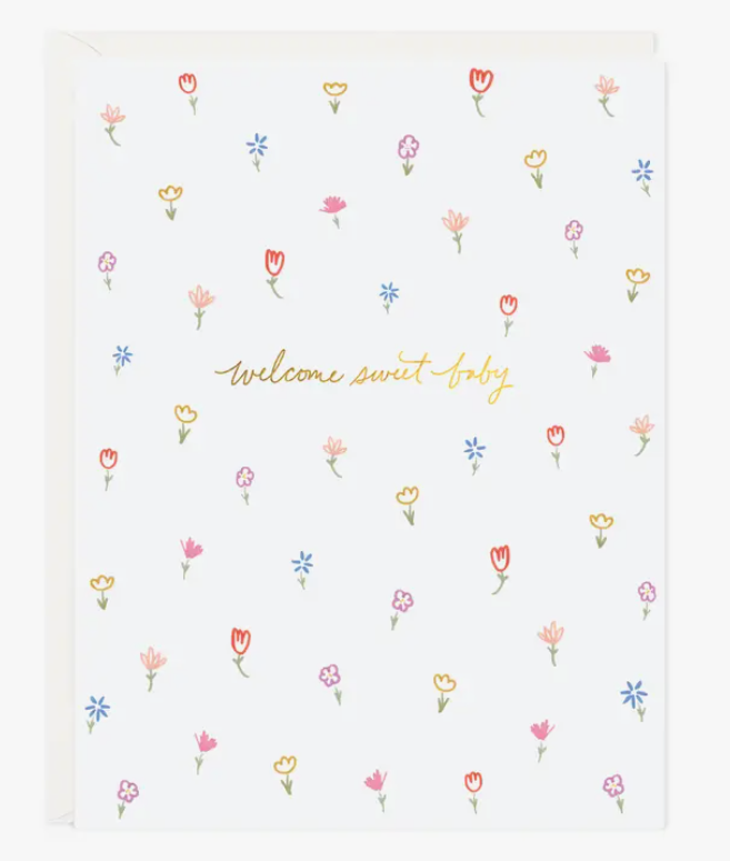 Sweet Baby Petite Floral Card
