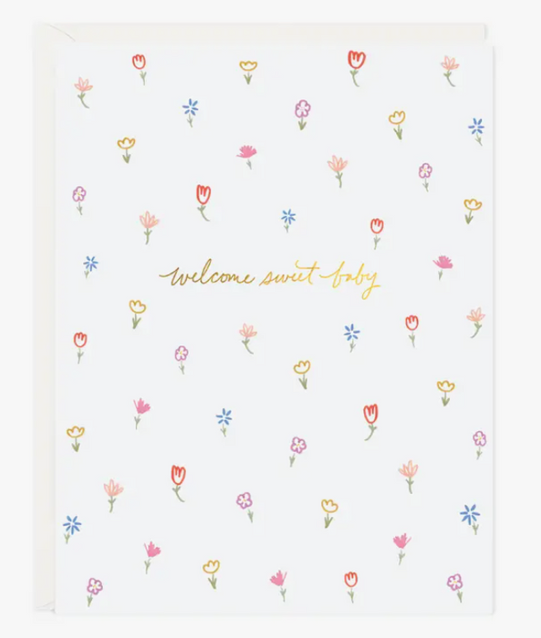 Sweet Baby Petite Floral Card