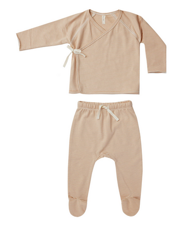 Wrap Top and Pant Set | Apricot