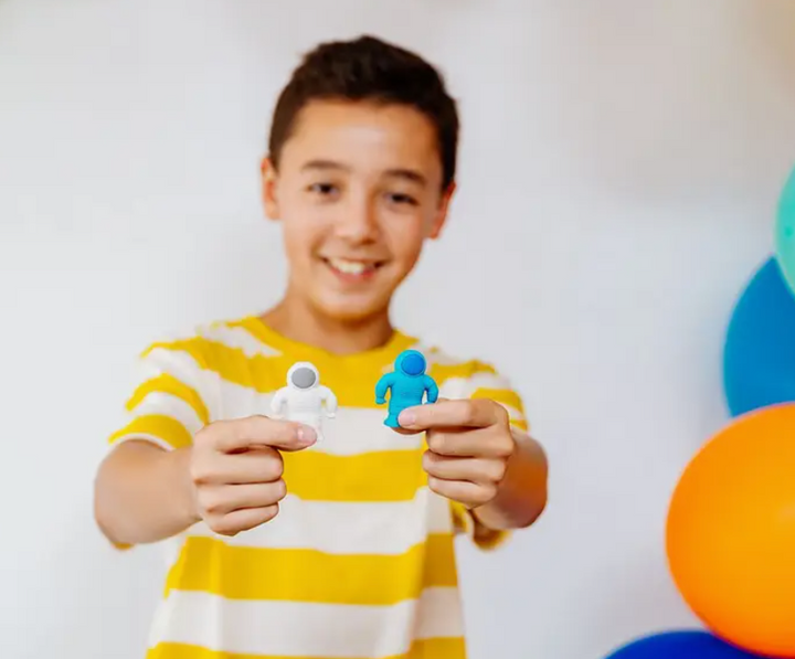 Astronaut Set of 3 Erasers