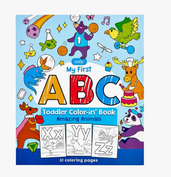 ABC Amazing Animals Toddler Coloring Book