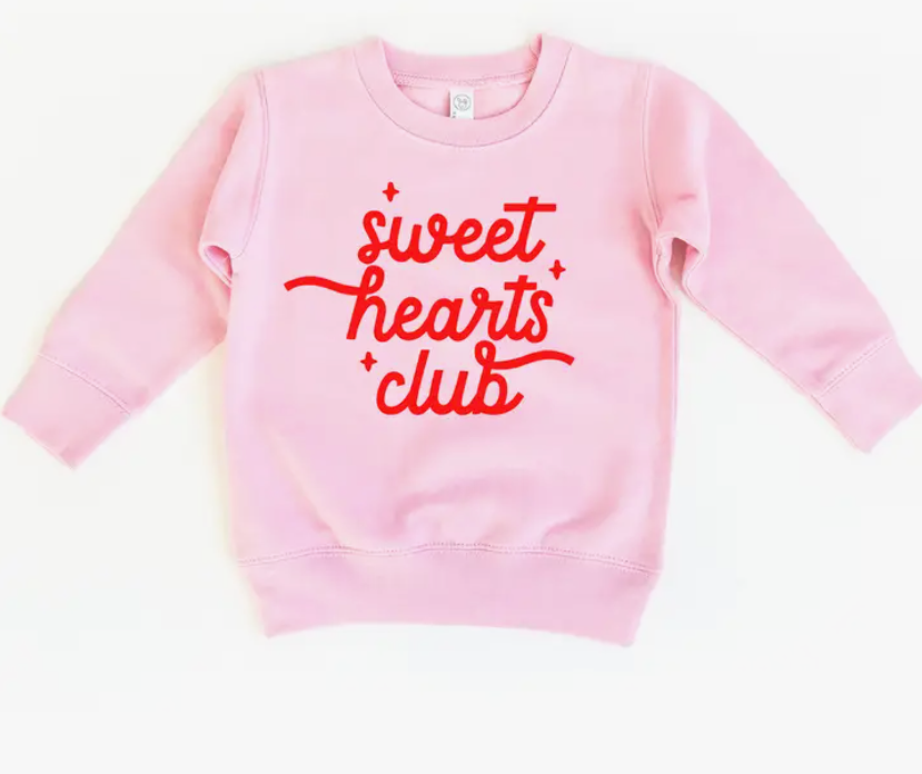 Sweet Hearts Club Sweatshirt | Pink