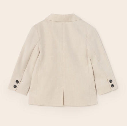 Baby Boy Linen Jacket | Beige | 1417