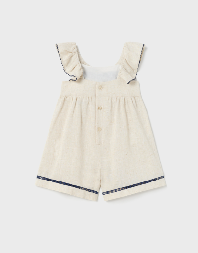 Linen Romper | Beige | 1893