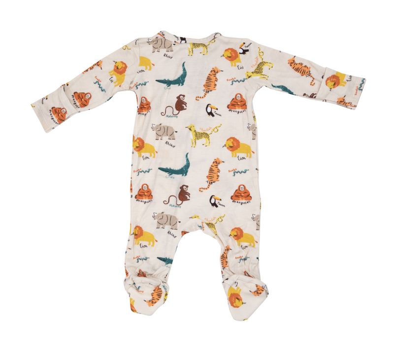 Two Way Zipper Footie | Animal Kingdom