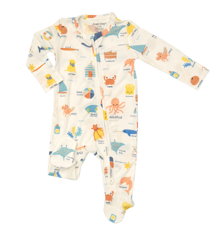 Two Way Zipper Footie | Beachside ABC