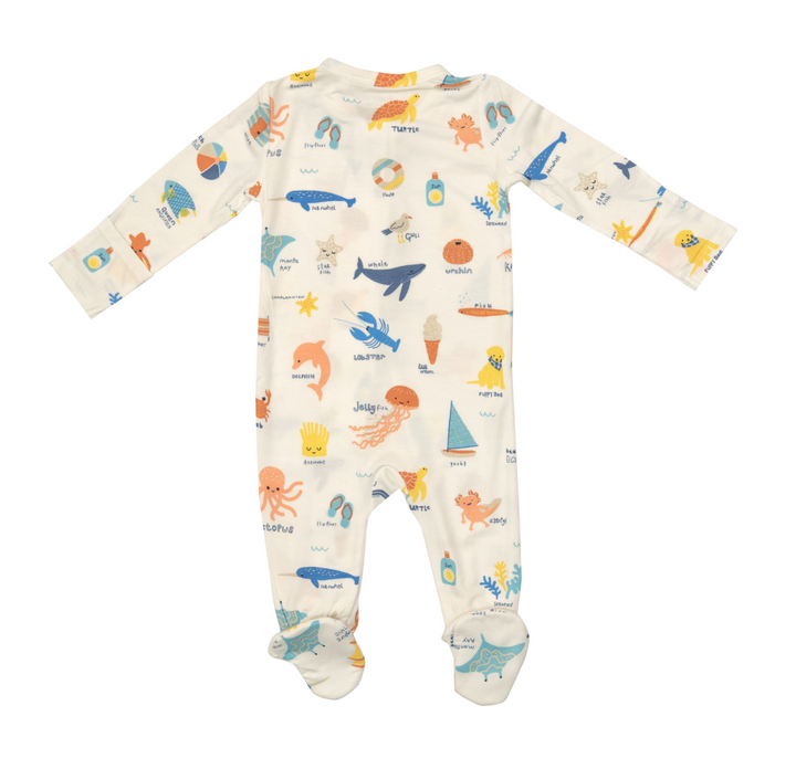 Two Way Zipper Footie | Beachside ABC