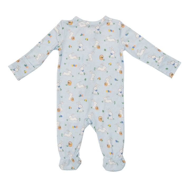 Two Way Zipper Footie | Blue Bunnies