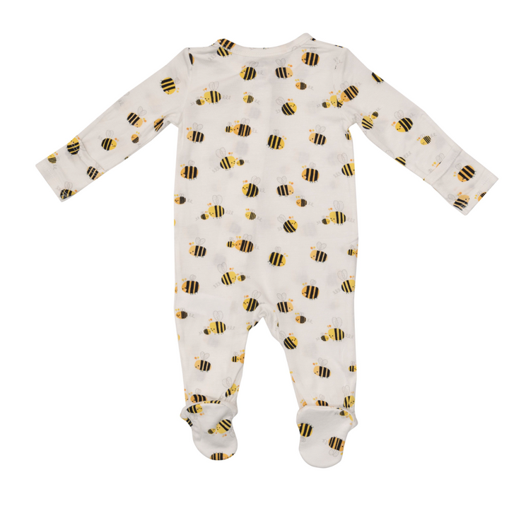 Two Way Zipper Footie | Chubby Bees