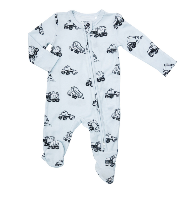 Two Way Zipper Footie | Earth Movers