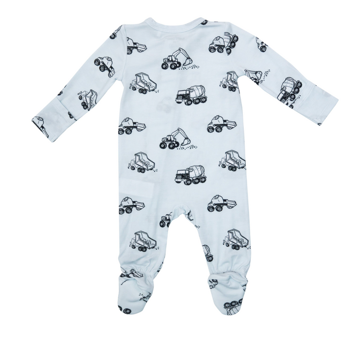 Two Way Zipper Footie | Earth Movers