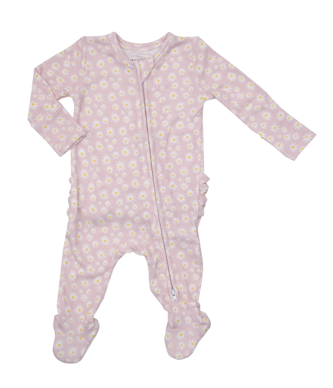 Two Way Ruffle Back Zipper Footie | Little Daisy