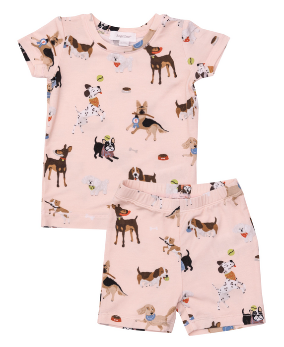 Loungewear Short Set | Doggy Daycare (Pink)