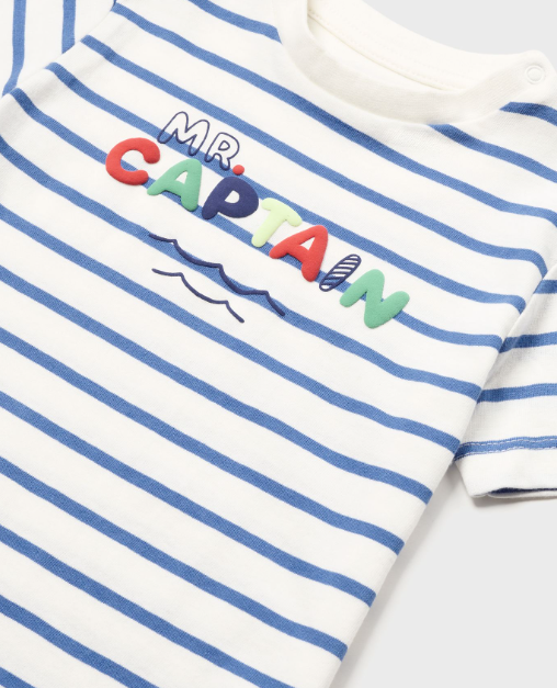 Mr Captain Striped T-Shirt | 1023